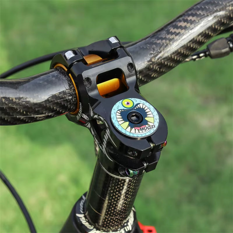 Headset Top Cap Bike Aluminum Alloy Ultralight Stem Cap Compatible with Most Road MTB 1-1/8" Fork Steerer