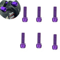 6PCS Bike Stem M5 Alloy Steel Bolts, Bicycle Stem Bolts Screws, M5*18Mm Steel Bolts for Bicycle Updating