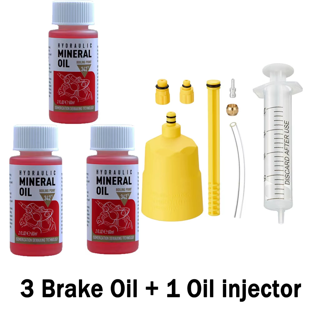 1/2/3 Pcs 60Ml Bicycle Brake Fluid Mineral Oil System Fluid Cycling Mountain Bikes for Shimano Bike Accessorie Oil Injector