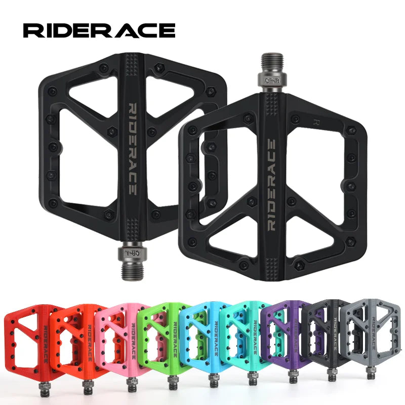 Ultralight Bicycle Pedals Nylon DU Seal Bearings Road BMX MTB Mountain Bike Pedal Flat Platform anti Slip Cycling Accessories