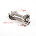 CNC MTB power stem — 1‑1/8" titanium bicycle stem for mountain, road, and BMX bikes; fits 25.4 mm / 31.8 mm handlebars; premium Ti cycling accessory