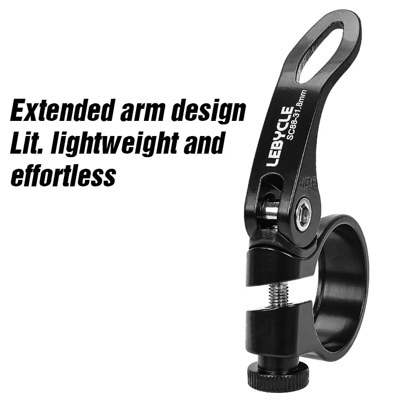 MTB/Road Quick‑Release Seatpost Clamp — 28.6 / 31.8 / 34.9 mm