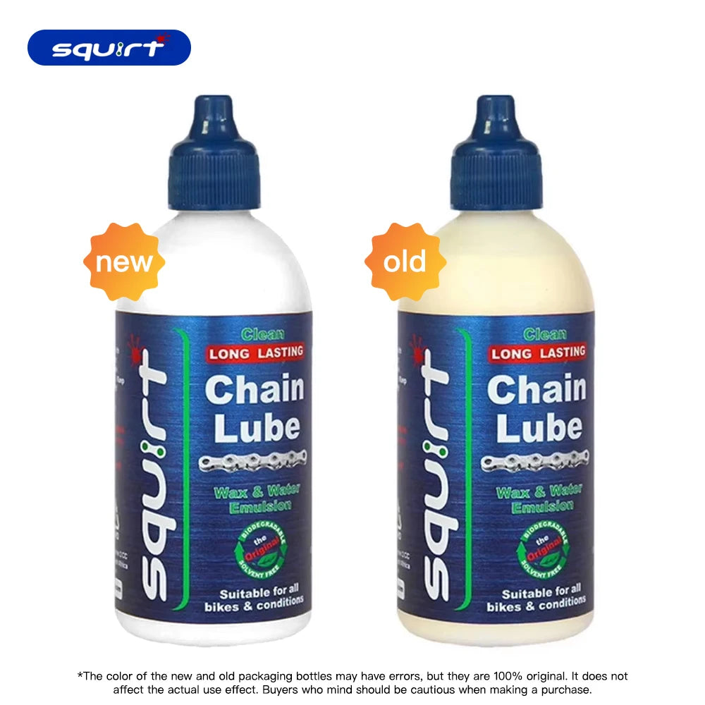 120 ml bicycle chain waxy maintenance oil — dry wax lube for MTB and road bikes; suitable for chain, gear, fork, and flywheel lubrication; essential bike accessory