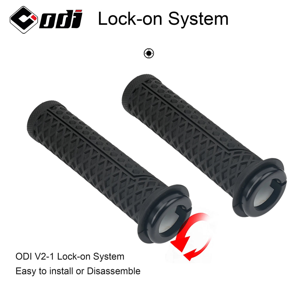 1Pair  Lock-On Silicone Mountain Bike Grips Shock-Absorbing Anti-Slip Comfortable Handlebar Covers for Mtb/Cycling Parts
