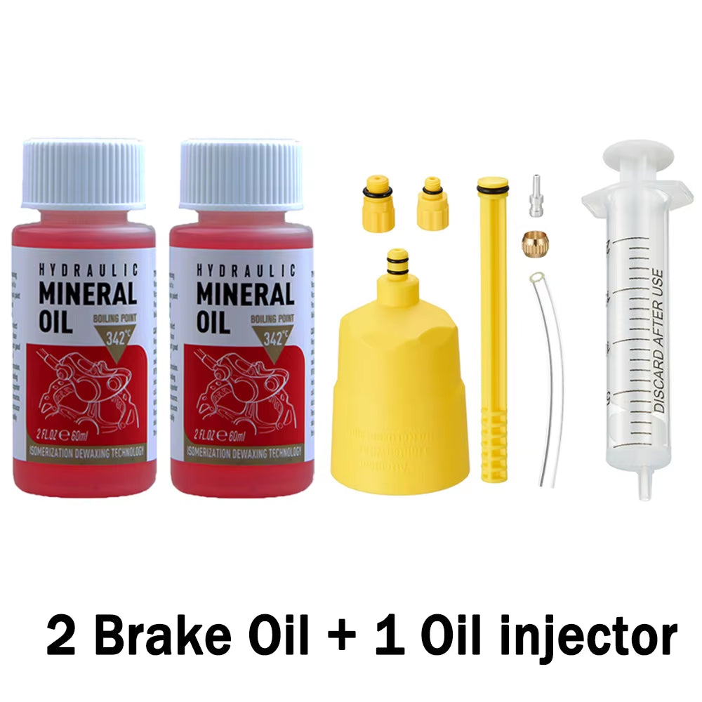 1/2/3 Pcs 60Ml Bicycle Brake Fluid Mineral Oil System Fluid Cycling Mountain Bikes for Shimano Bike Accessorie Oil Injector
