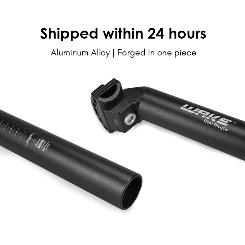 350 mm Gold Aluminum Seatpost — 28.6 mm Folding Bike Post, 27.2/31.6 mm MTB Option