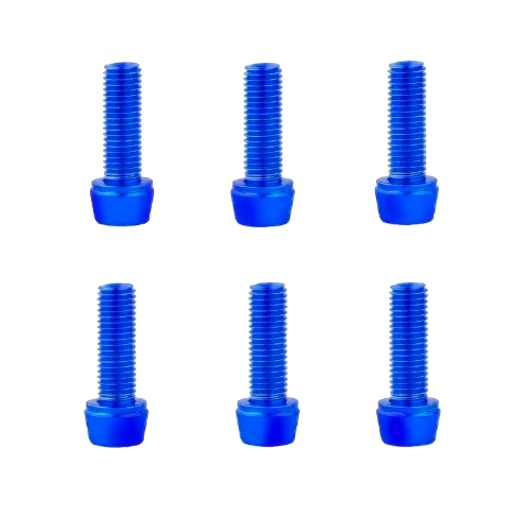 6PCS Bike Stem M5 Alloy Steel Bolts, Bicycle Stem Bolts Screws, M5*18Mm Steel Bolts for Bicycle Updating
