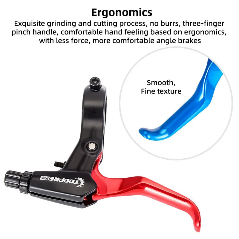 FR5 Aluminum Alloy Bicycle Brake Handle Grips for MTB Road Bike Colorful Brake Levers Kids Brake Levers Universal