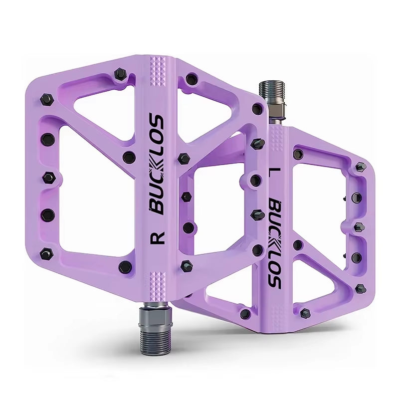 Bike Pedal Ultralight Pedal Platform for Road Mountain Bike Anti-Slip Nylon Sealed Bearings Flat Pedals MTB Bicycle Part