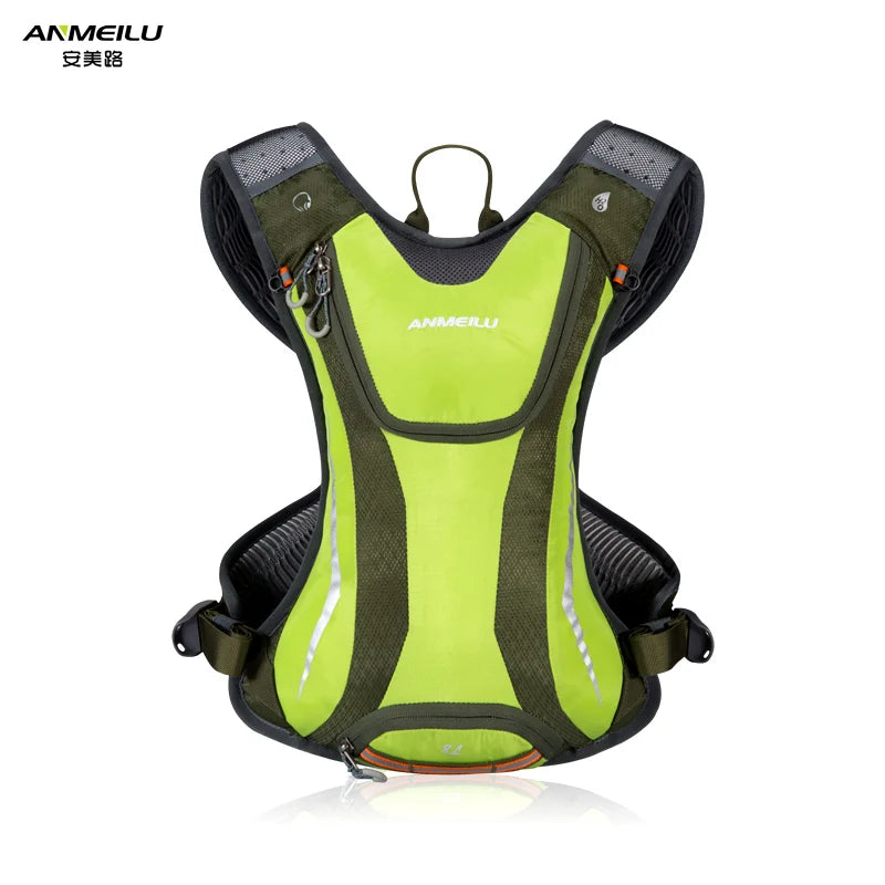 Hiking hydration backpack — lightweight running and cycling pack with helmet mesh