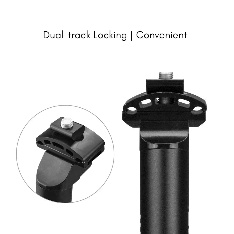 350 mm Gold Aluminum Seatpost — 28.6 mm Folding Bike Post, 27.2/31.6 mm MTB Option