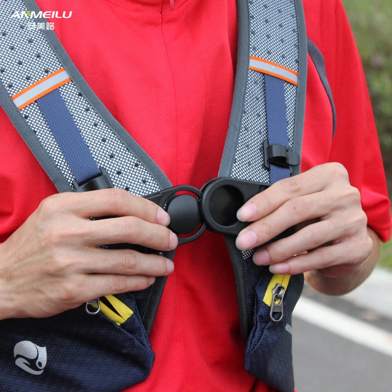 Hiking hydration backpack — lightweight running and cycling pack with helmet mesh