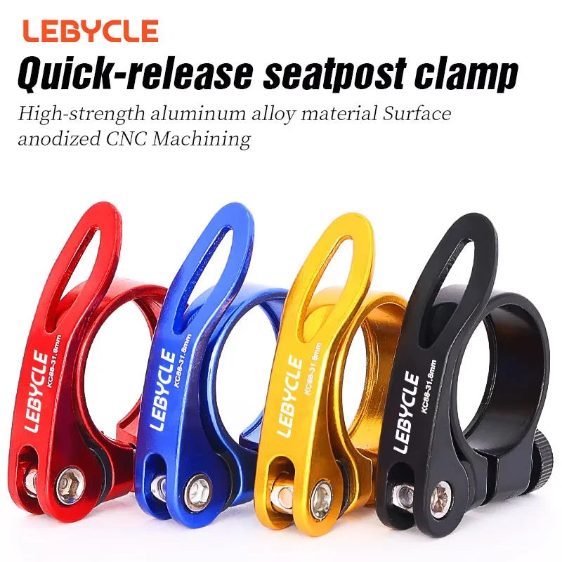 MTB/Road Quick‑Release Seatpost Clamp — 28.6 / 31.8 / 34.9 mm