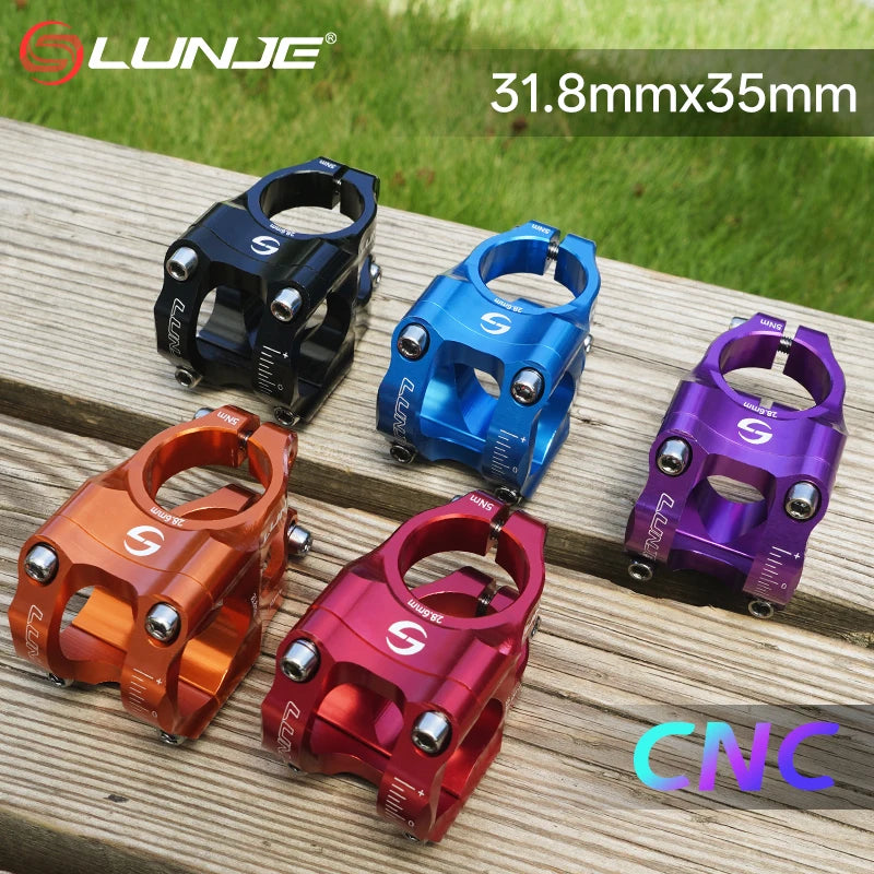 CNC Bike Stem 35Mm Mtb Bicycle Bridge 31.8Mm Handlebar Riser Aluminium Alloy Power