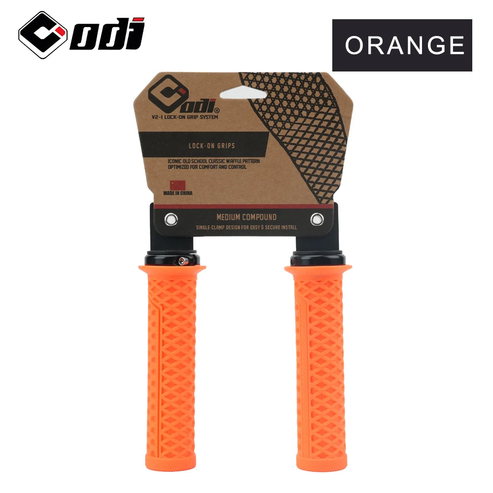 1Pair  Lock-On Silicone Mountain Bike Grips Shock-Absorbing Anti-Slip Comfortable Handlebar Covers for Mtb/Cycling Parts