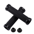 Bicycle lock‑on rubber grips — anti‑slip MTB/mountain bike handlebar grips with alloy lock cuffs; durable ergonomic BMX cycling accessories