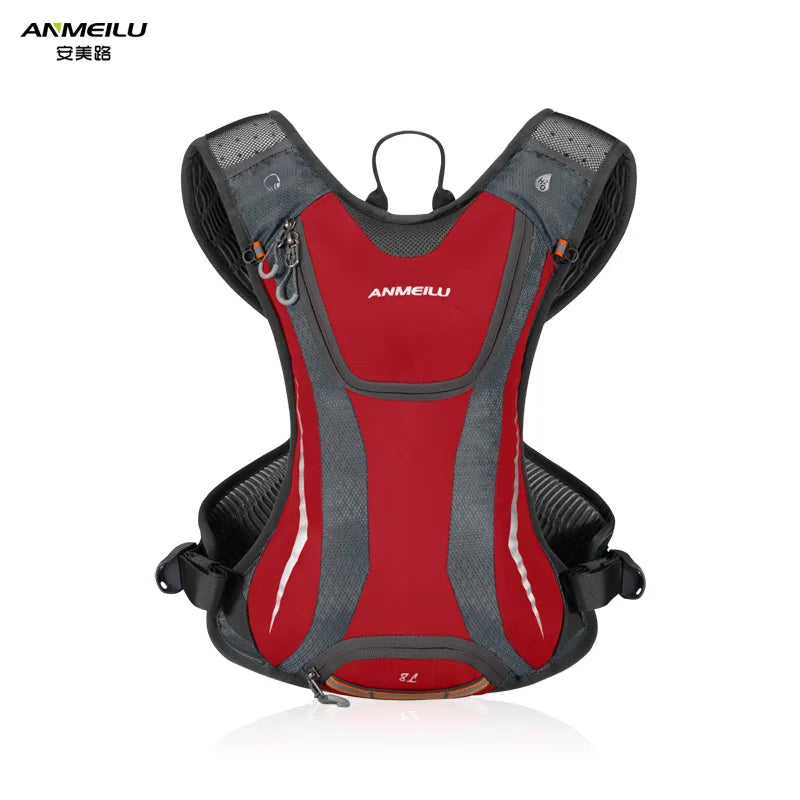 Hiking hydration backpack — lightweight running and cycling pack with helmet mesh