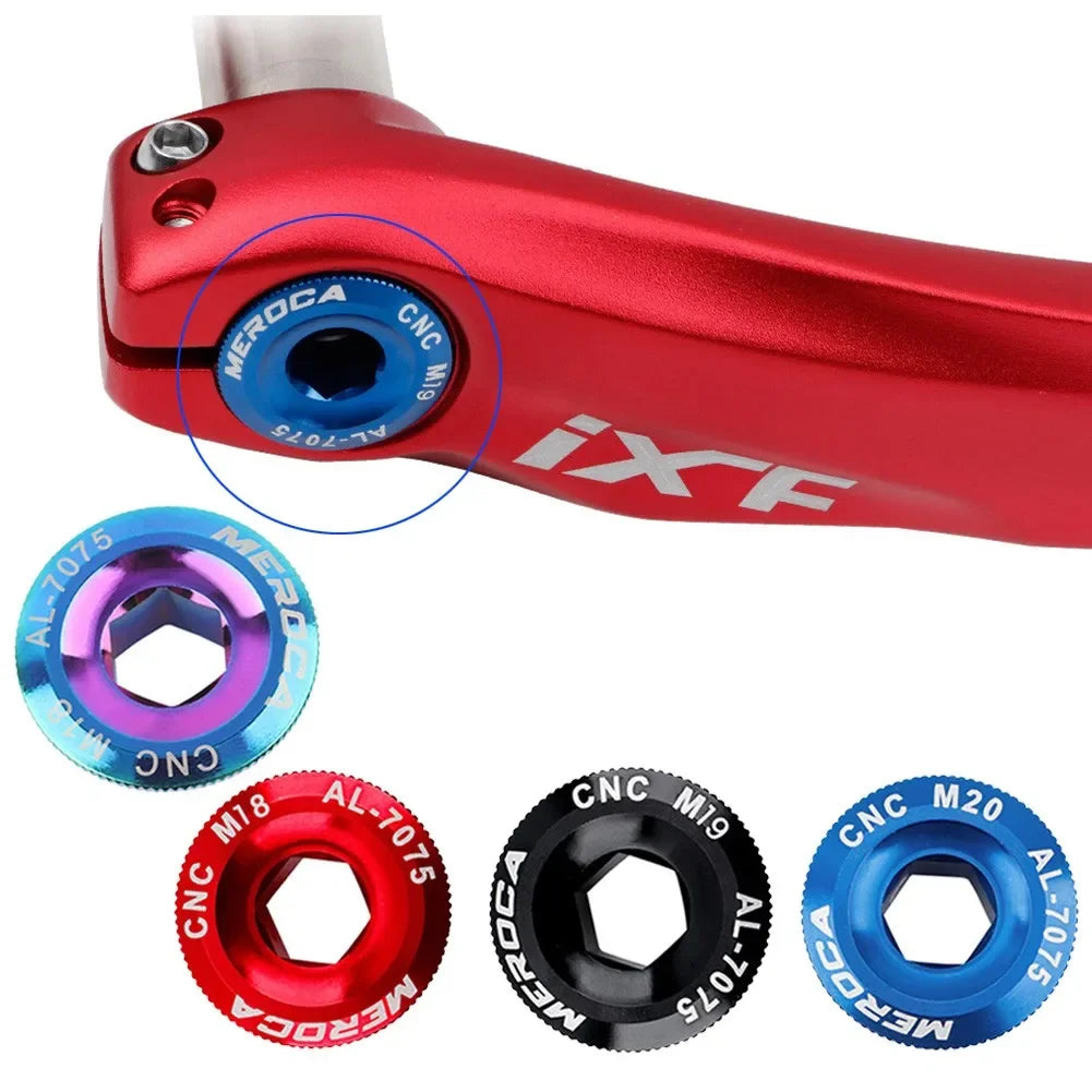 Bicycle Crank Cover Hollowtech Crank Bolt M18-M19 M20 Mountain Road Bike Crank Cover Cranks-Arm Bolt Bicycles Accessories Tools