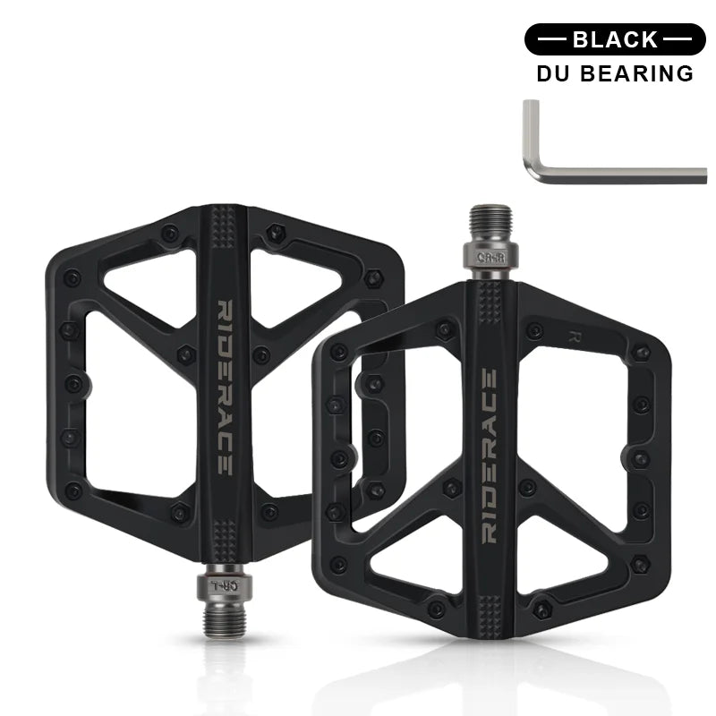 Ultralight Bicycle Pedals Nylon DU Seal Bearings Road BMX MTB Mountain Bike Pedal Flat Platform anti Slip Cycling Accessories