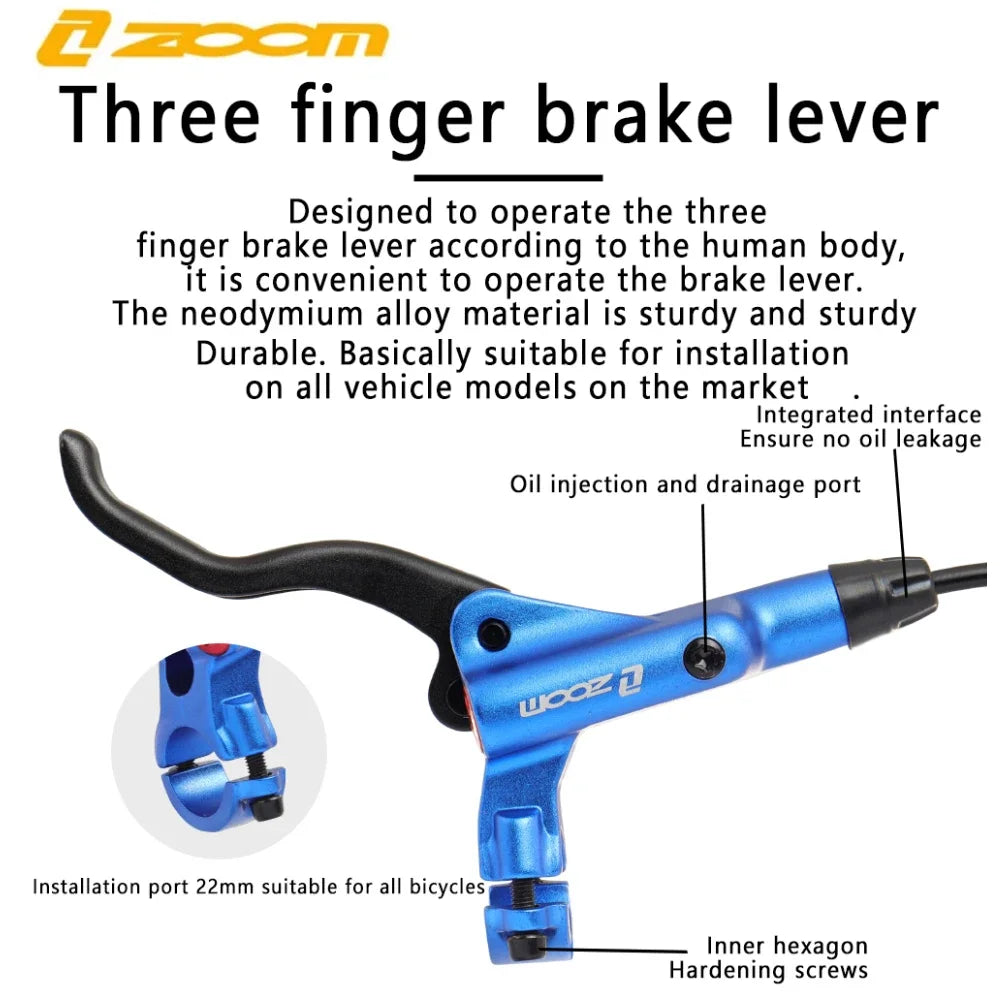 Hydraulic Bicycle Brake HB-875 Mountain Bike Disc Brake Front 800Mm /Rear 1400Mm Hydraulic Brake MTB Bicycle Accessories