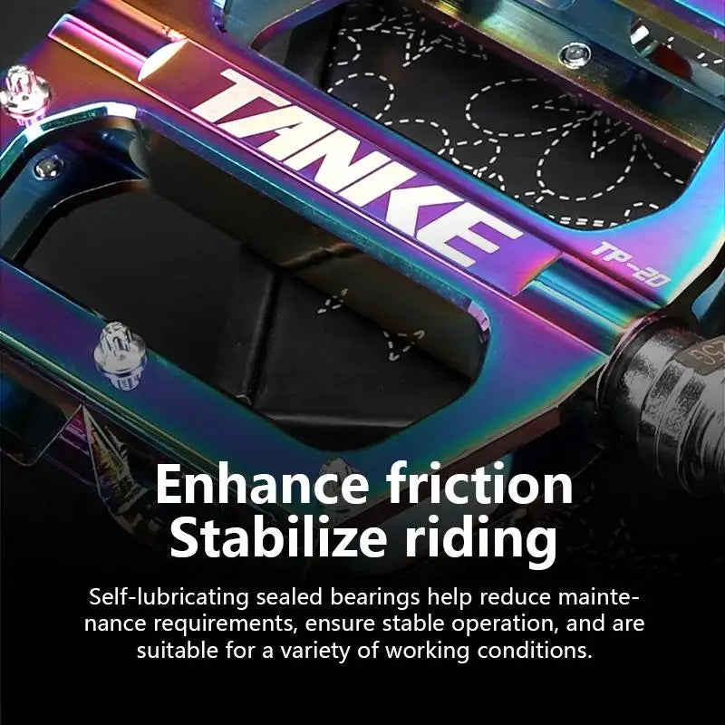Bicycle Pedals Ultralight Aluminum Alloy Colorful Anti-Skid Bearing Mountain Bike Accessories MTB Foot Pedals Folding Bike