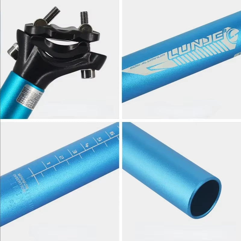 Mountain Road Bicycle Seatpost Ultralight Aluminum Alloy MTB Bike Seat Post Seat Tube 27.2/30.9/31.6Mm*400Mm Cycling Parts
