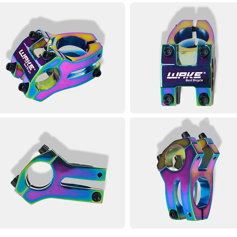 WAKE Rainbow Color Bicycle Handlebar Stem Road Bike Stem MTB BMX for Mountain Bike Parts