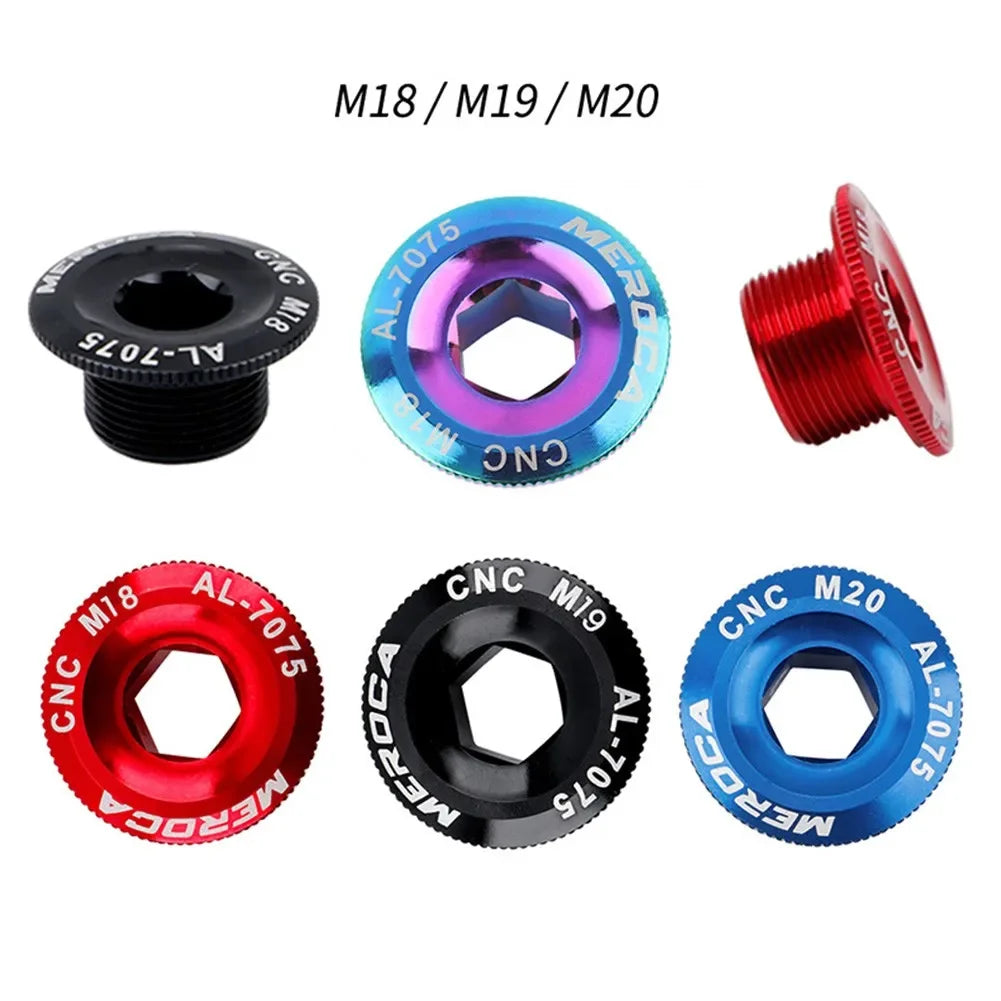 Bicycle Crank Cover Hollowtech Crank Bolt M18-M19 M20 Mountain Road Bike Crank Cover Cranks-Arm Bolt Bicycles Accessories Tools