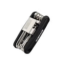 Portable bicycle multi‑tool — 12‑in‑1 bike repair kit with chain splitter/cutter, hex keys, spoke wrench, and screwdriver