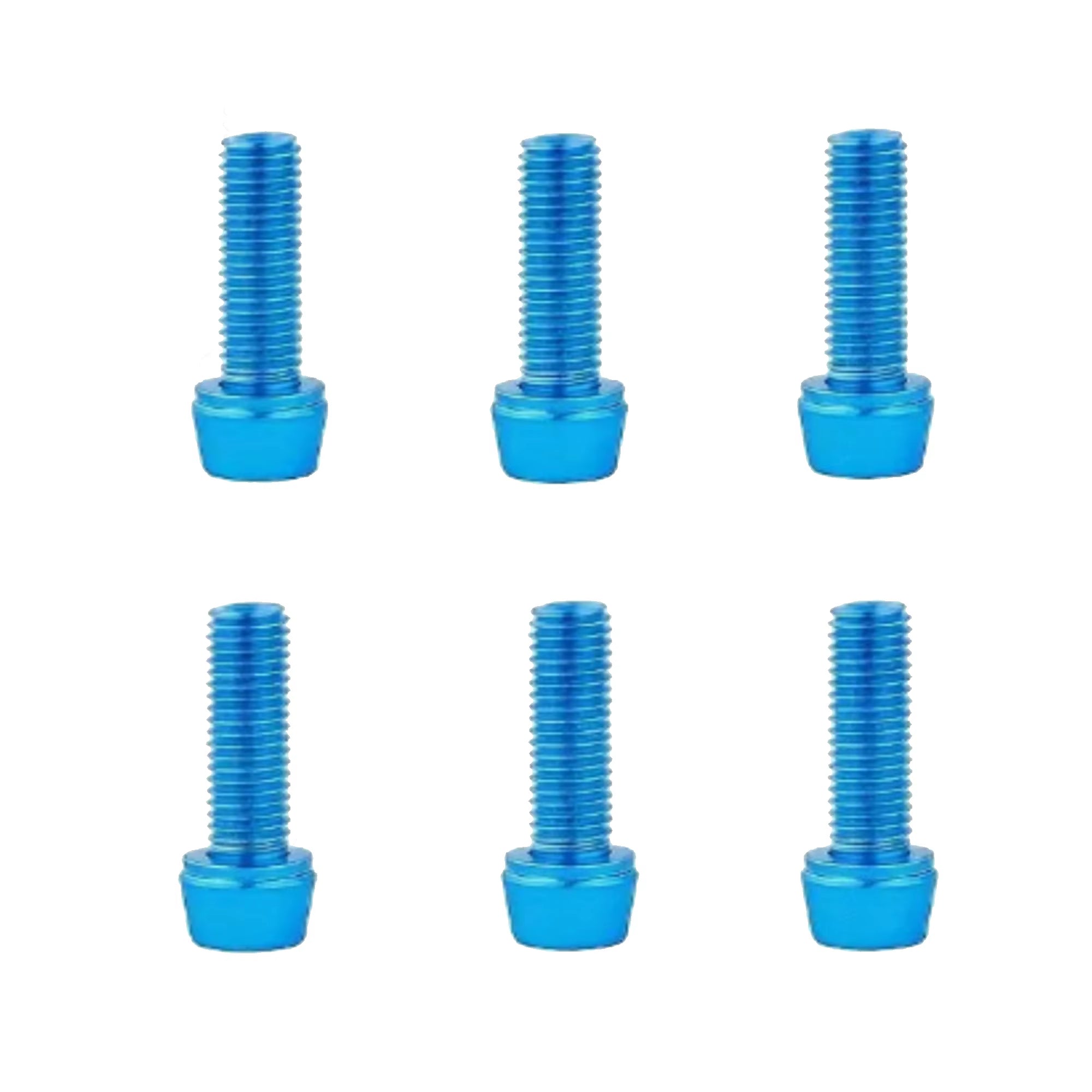6PCS Bike Stem M5 Alloy Steel Bolts, Bicycle Stem Bolts Screws, M5*18Mm Steel Bolts for Bicycle Updating