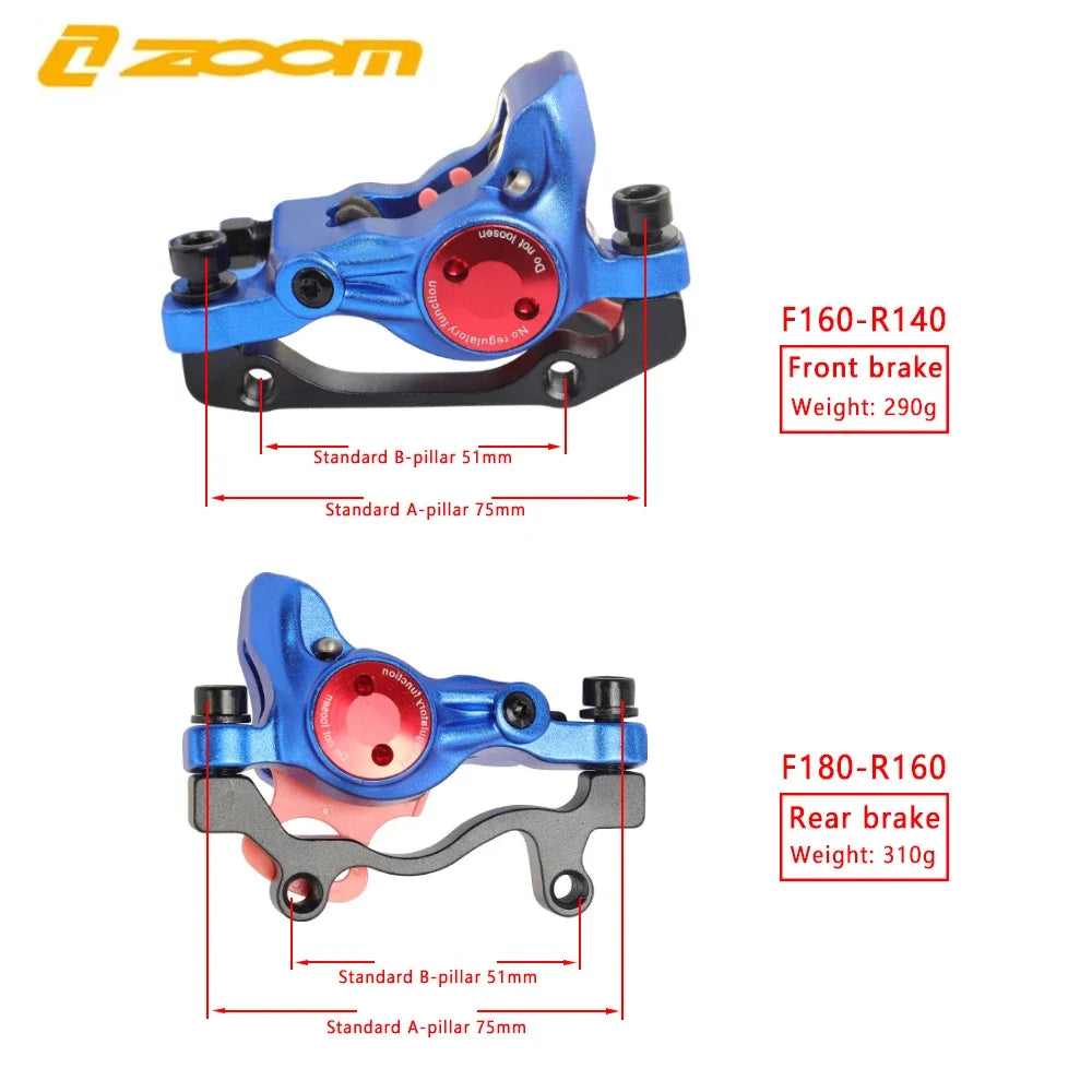 Hydraulic Bicycle Brake HB-875 Mountain Bike Disc Brake Front 800Mm /Rear 1400Mm Hydraulic Brake MTB Bicycle Accessories
