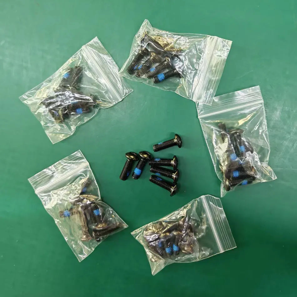 NFOX stainless‑steel T25 M5×16 mm brake disc screws — lengthened MTB/road bicycle rotor bolts; available in 6‑ or 12‑piece universal sets