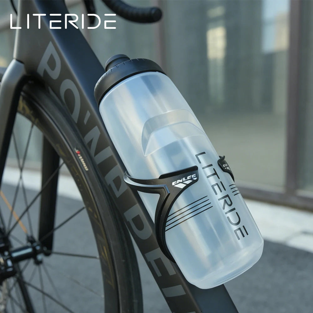 LITERIDE 610Ml/710Ml Bicycle Bottle MTB Road Bike Water Bottle Outdoor Sports Plastic Portable Large Capacity Drink Cycling