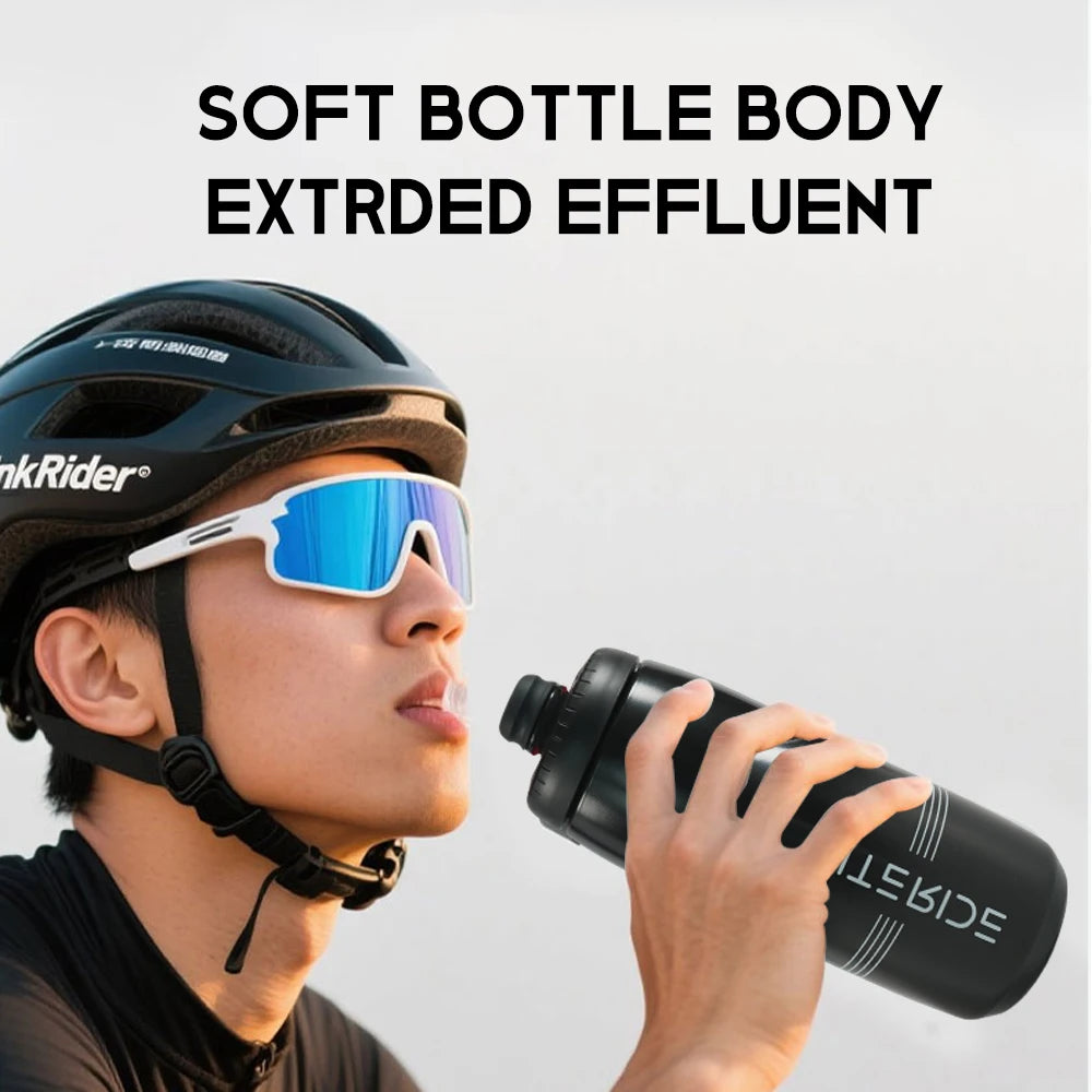 LITERIDE 610Ml/710Ml Bicycle Bottle MTB Road Bike Water Bottle Outdoor Sports Plastic Portable Large Capacity Drink Cycling
