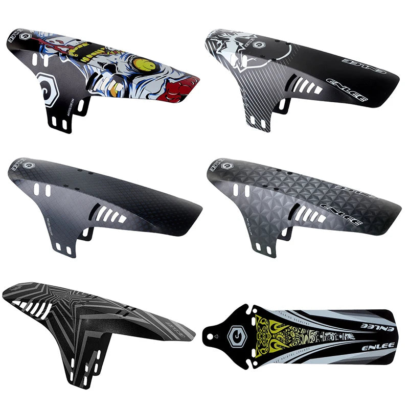 1‑piece MTB/mountain/road bicycle fender — front or rear 26.5 cm mudguard made from PP5 material; cycling rainplate bike accessory