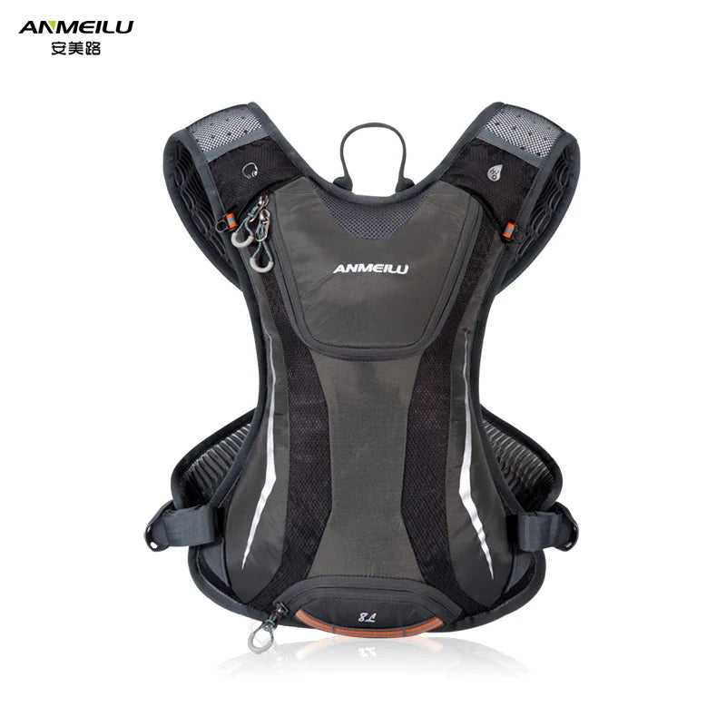 Hiking hydration backpack — lightweight running and cycling pack with helmet mesh