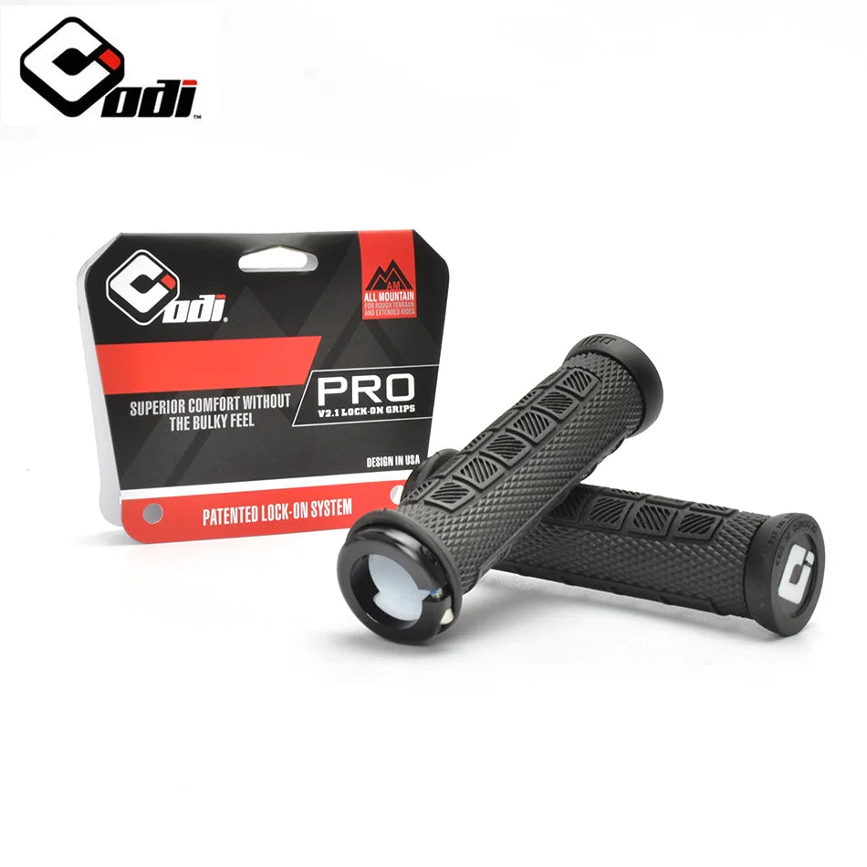 Lock‑on bicycle grips for MTB — aluminum alloy + silica‑gel handlebar covers; secure, comfortable road and mountain bike grips; essential cycling accessories