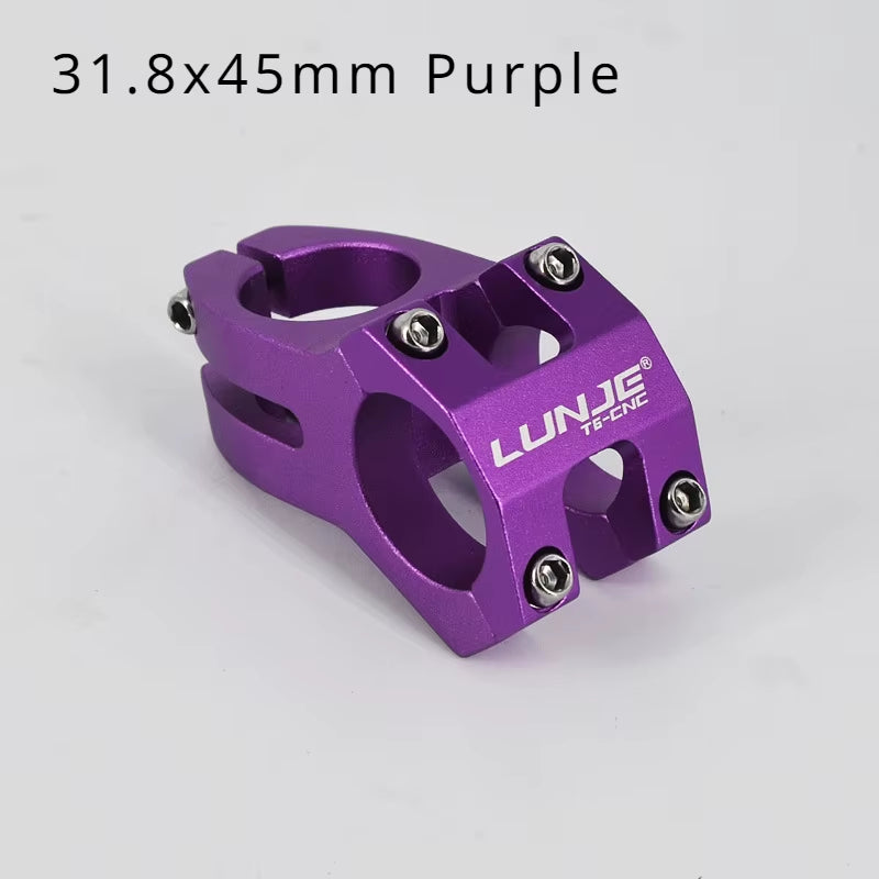 Bicycle Handlebar Stem MTB Power Short 45Mm Mountain Bike Bridge 25.4/31.8Mm Pipe Cycling Stem Riser Table