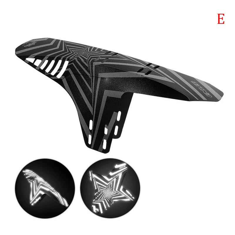 1‑piece MTB/mountain/road bicycle fender — front or rear 26.5 cm mudguard made from PP5 material; cycling rainplate bike accessory