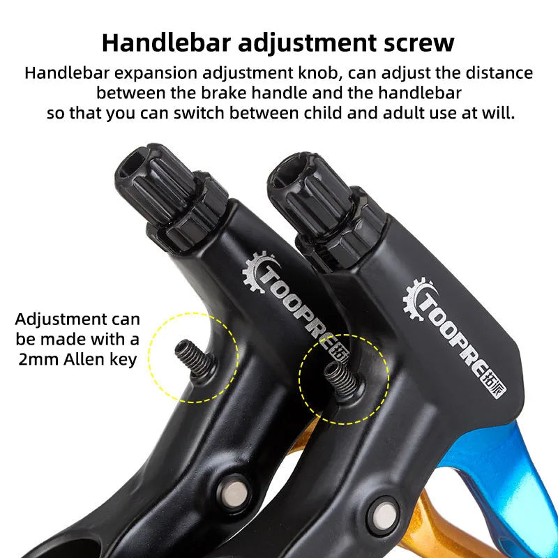 FR5 Aluminum Alloy Bicycle Brake Handle Grips for MTB Road Bike Colorful Brake Levers Kids Brake Levers Universal