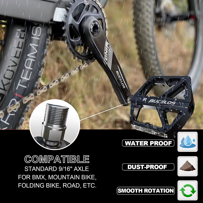 Bike Pedal Ultralight Pedal Platform for Road Mountain Bike Anti-Slip Nylon Sealed Bearings Flat Pedals MTB Bicycle Part