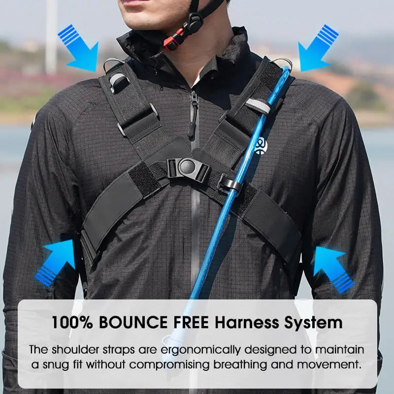 10L Ultralight Cycling Backpack Ergonomic Strap MTB Road Bicycle Bag with Water Bag Outdoor Hiking Climbing Bag
