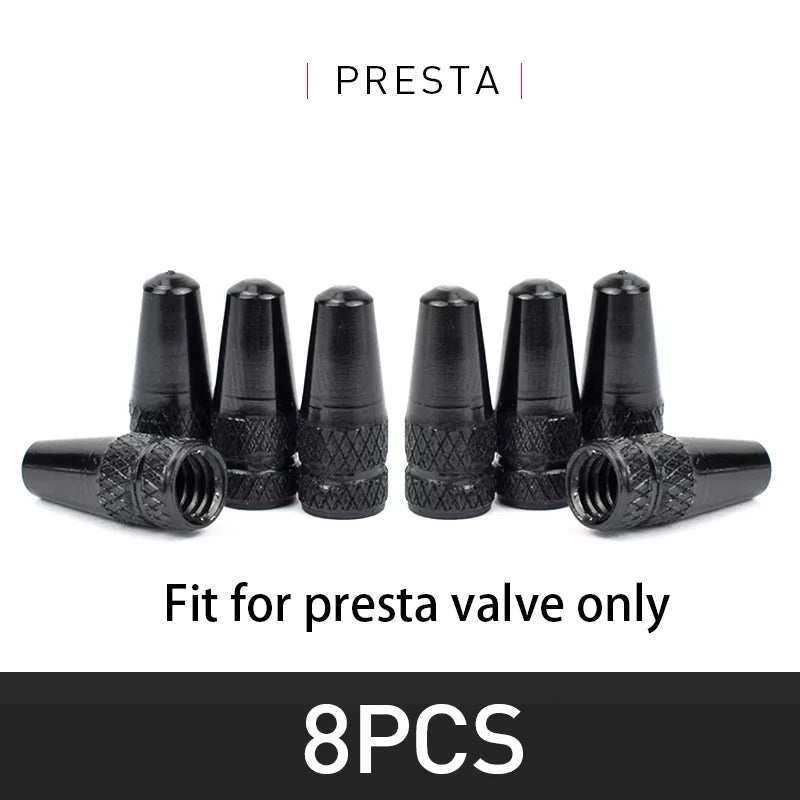 4/8Pcs Aluminum Alloy Bicycle Tire FV Valve Cap MTB Road Bike Covered Protector Road MTB Tyre Dustproof Bike Presta Valve
