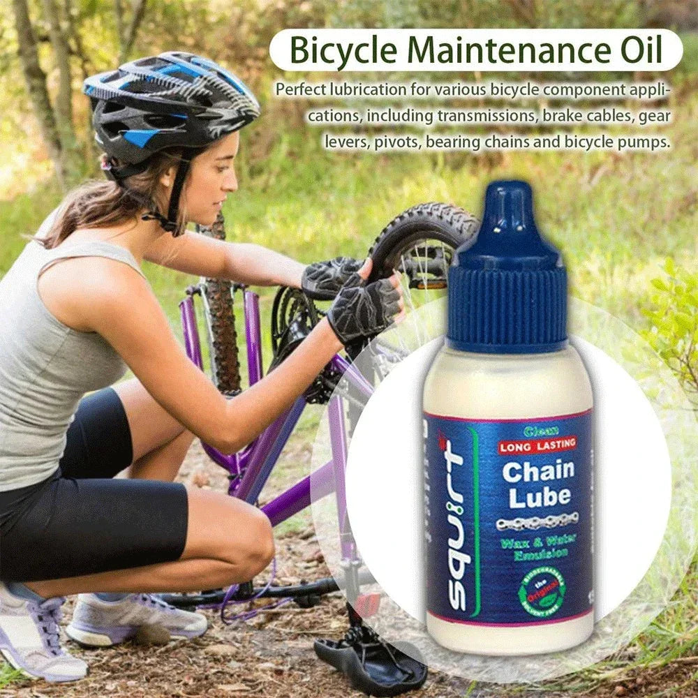15/120ML Bicycle Chain Waxy Maintenance Oil Squirt MTB Road Bike Waxy Dry Chain Gear Oil Lube Chain Fork Flywheel Accessories