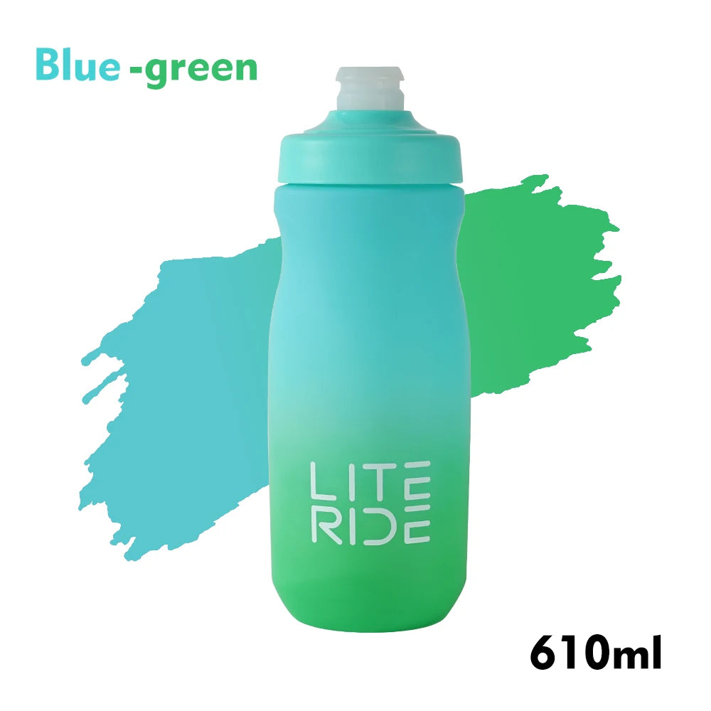 LITERIDE 610Ml/710Ml Bicycle Bottle MTB Road Bike Water Bottle Outdoor Sports Plastic Portable Large Capacity Drink Cycling