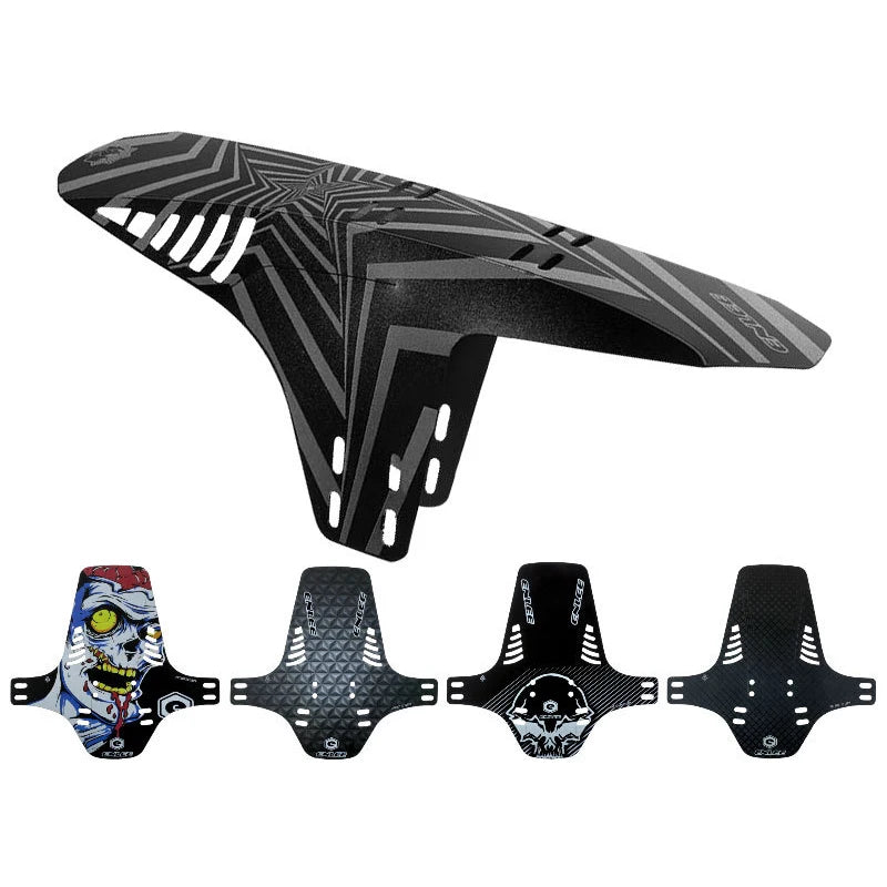 1‑piece MTB/mountain/road bicycle fender — front or rear 26.5 cm mudguard made from PP5 material; cycling rainplate bike accessory