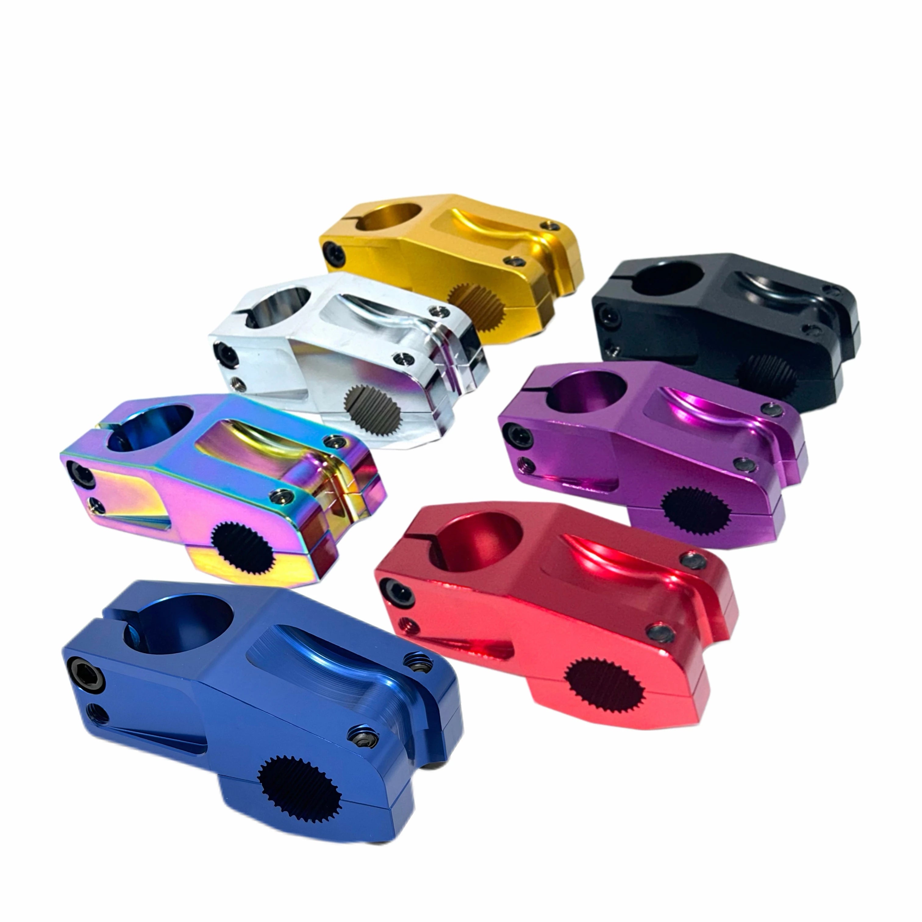 BMX Stem V‑MX4 (22.2 mm) — CNC aluminum alloy short handlebar stem for BMX racing and MTB; ideal for custom bike builds and accessories