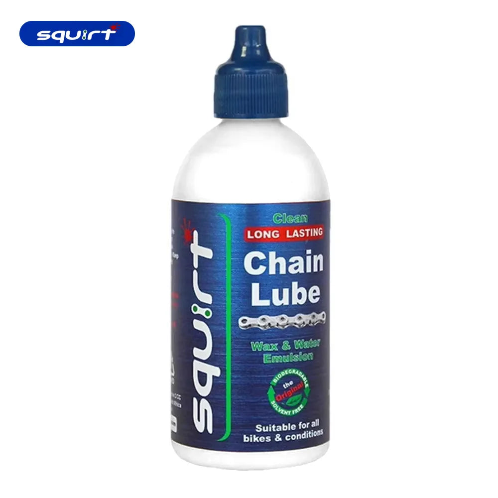 120 ml bicycle chain waxy maintenance oil — dry wax lube for MTB and road bikes; suitable for chain, gear, fork, and flywheel lubrication; essential bike accessory