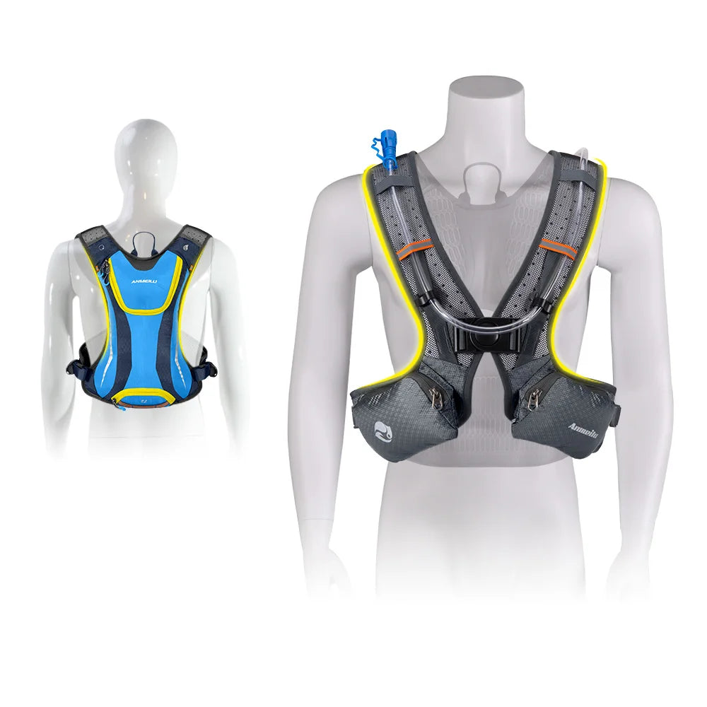 Hiking hydration backpack — lightweight running and cycling pack with helmet mesh