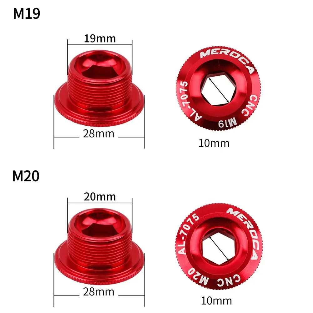 Bicycle Crank Cover Hollowtech Crank Bolt M18-M19 M20 Mountain Road Bike Crank Cover Cranks-Arm Bolt Bicycles Accessories Tools